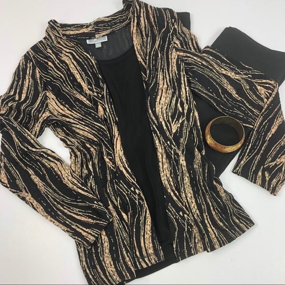 JM Collection Tops - JM Collections Petite Faux Shirt & Jacket Size P/M
